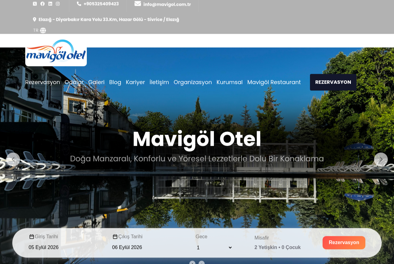 Hospitality | MAVİGÖL OTEL& RESTORAN